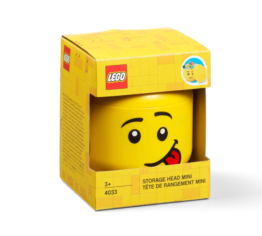 LEGO Storage Head – Mini (Silly) – Fun Storage Solution for LEGO Lovers