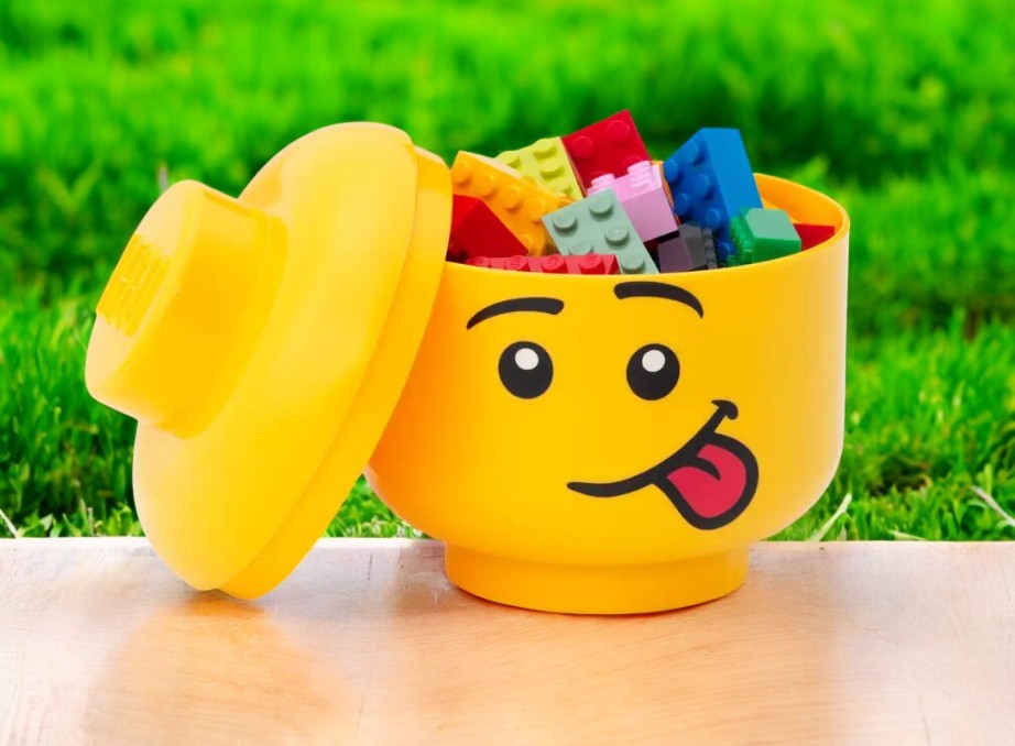 LEGO Storage Head – Mini (Silly) – Fun Storage Solution for LEGO Lovers